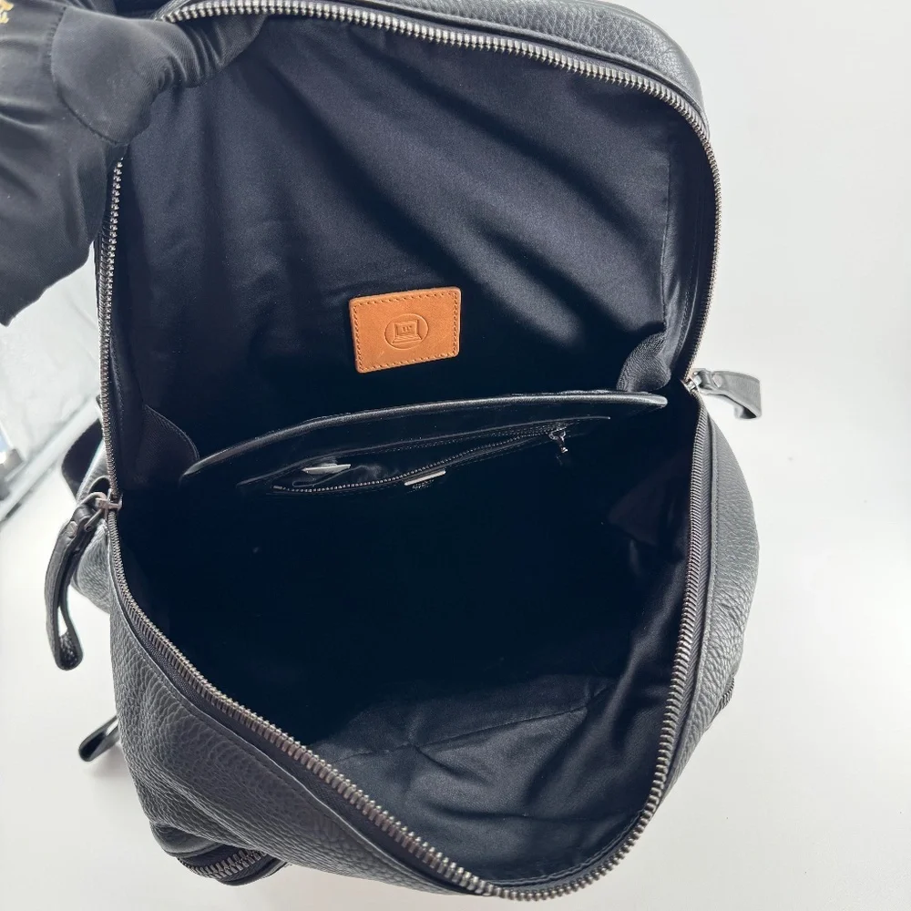 MCM Leather Backpack with Python Print Front Panel - Picture 13 of 16